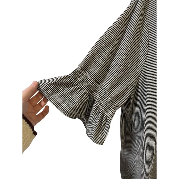 Lauren Conrad Size XL Striped Ruffle Sleeve Tie Back Top - Picture 5 of 6